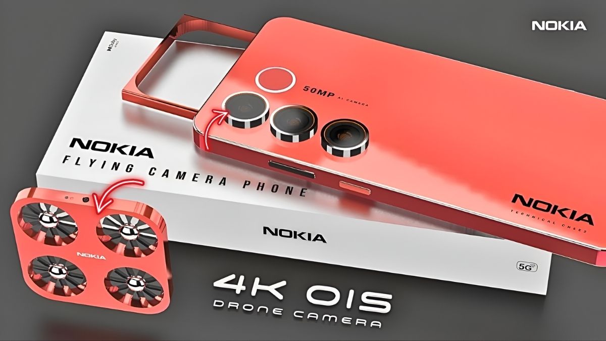 Nokia Flying Camera Phone 5G 2026 diseño futurista y tecnología avanzada